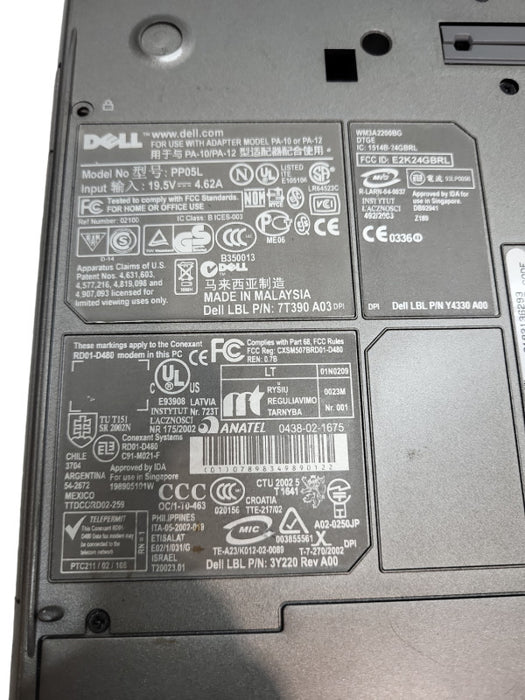 Dell Latitude D600 Pentium M 1.40GHz PP05L Vintage Laptop &