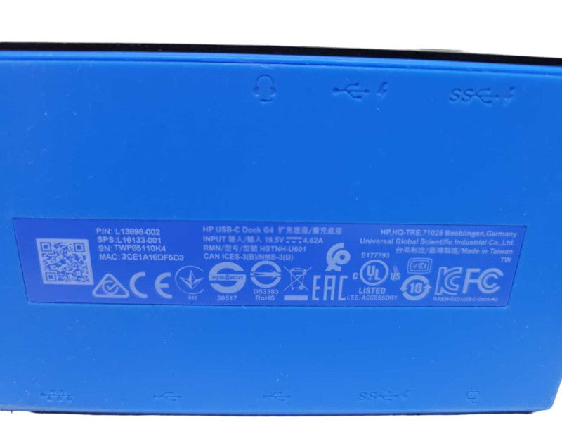 HP USB-C Dock G4 + Power Adapter Q%