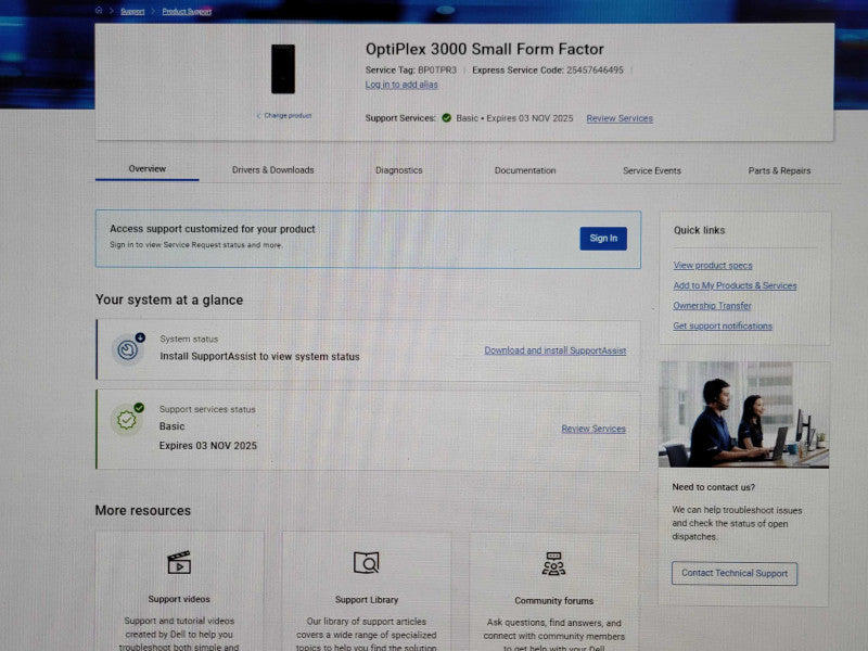 DELL OptiPlex 3000 Core I5-12500 16GB DDR4 3TB HDD, See Detail about Support _