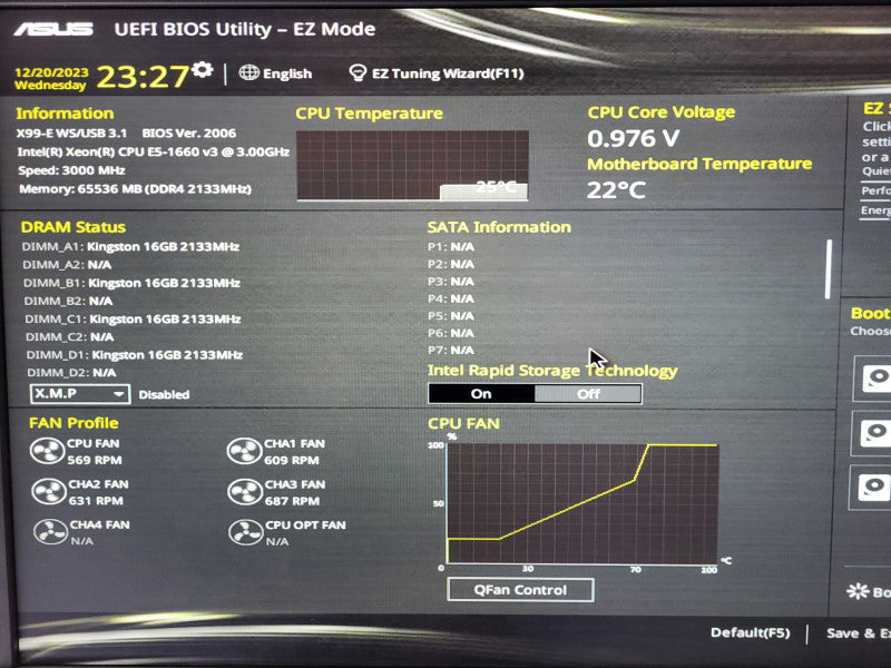 Custom Workstation E5-1660 v3 @ 3GHz 64GB RAM GTX 970 GPU 10G NIC No HDD Q$