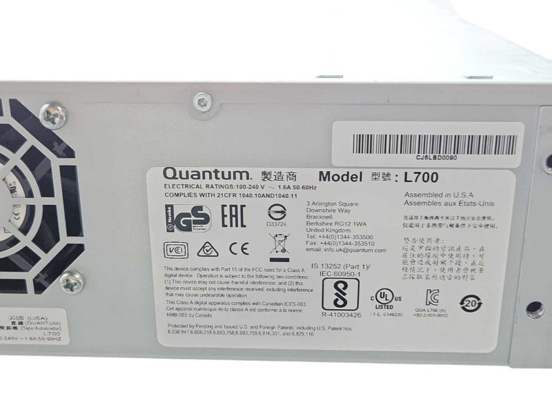 Quantum IBM LTO7 SAS Tape Auto Loader Library, READ _