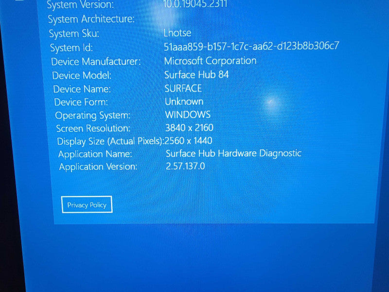 Microsoft Surface Hub 84  84\\" Touchscreen Core i7 4th gen, LOCAL PICKUP ONLY _