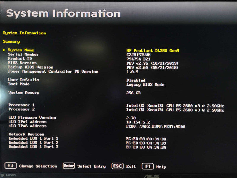 HP PL DL380 Gen9 - 2x Xeon E5-2680 v3 | 256GB RAM | p440ar | 2x 800W PSU %