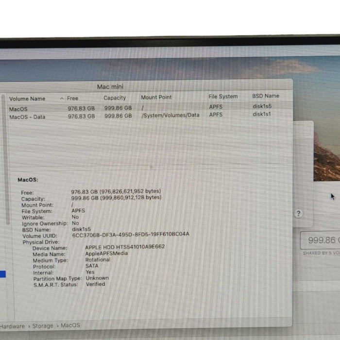Apple Mac Mini Late 2012 i7-3615QM @ 2.30GHz CPU 10GB RAM 1TB Hard Drive  -