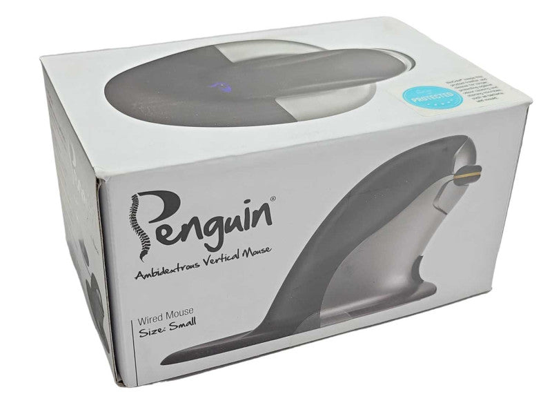 New Penguine Ambidextrous Vertical Mouse Wired Small 9820098 Q_