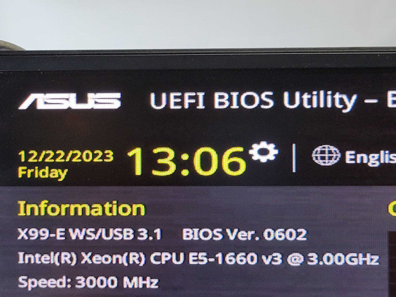 Intel Xeon E5-1660 v3 | ASUS X99-E WS/USB3.1 | I/O Plate %