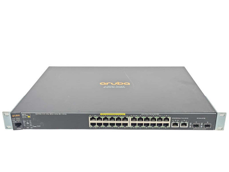HP ARUBA J9779A 2530-24 POE+ SWITCH W/ RACK MOUNT EARS _