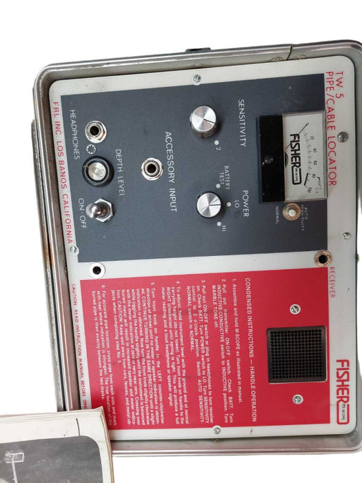 Fisher M-Scope Model: TW-5 Pipe and Cable Locator Receiver and Transmitter =