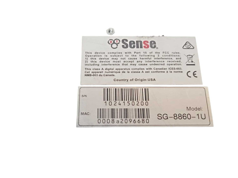 PF Sense SG-8860-1U Security Gateway, READ _