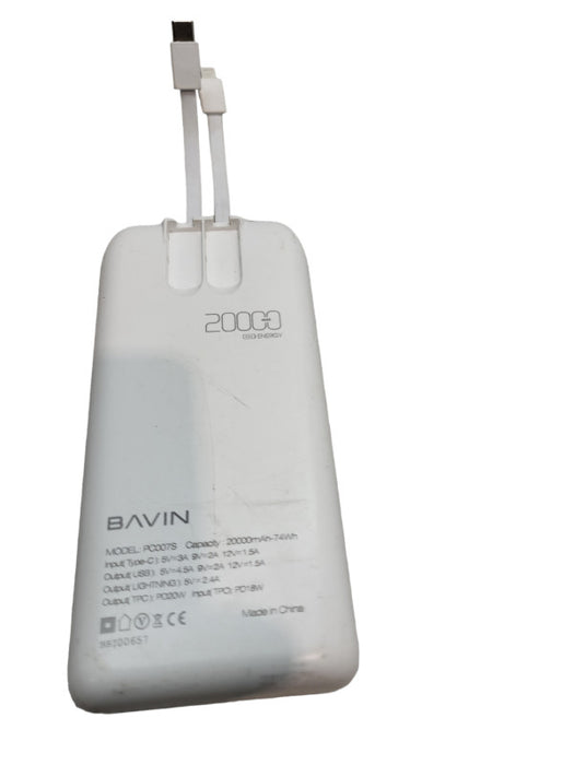 BAVIN PC007S Fast Charging Powerbank 20000mAh 22.5W  Built-in cables &