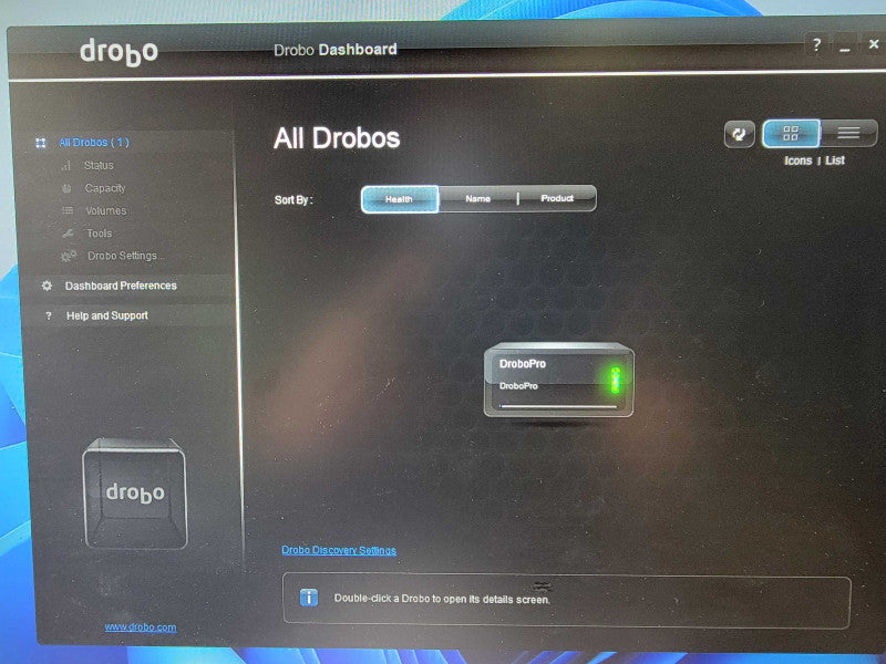 Data Robotics Drobo Pro DRPR1-A NAS 8-Bay LFF Storage w/ 4x 4TB HDDs _