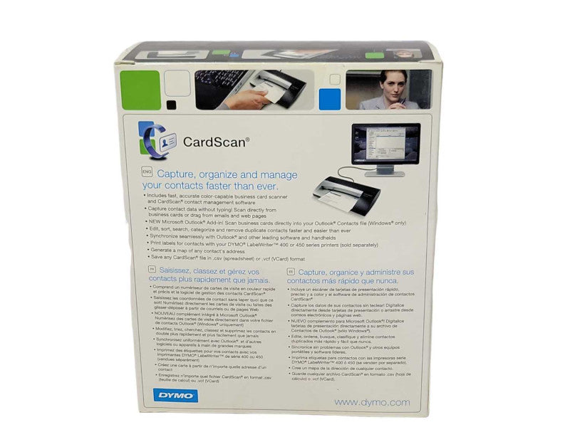 New Dymo CardScan Executive Advanced Contact Management System Q_