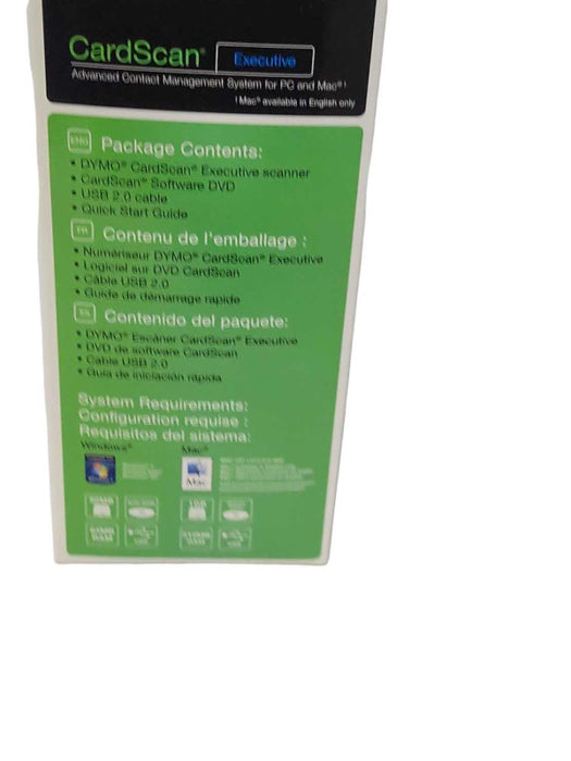 New Dymo CardScan Executive Advanced Contact Management System Q_