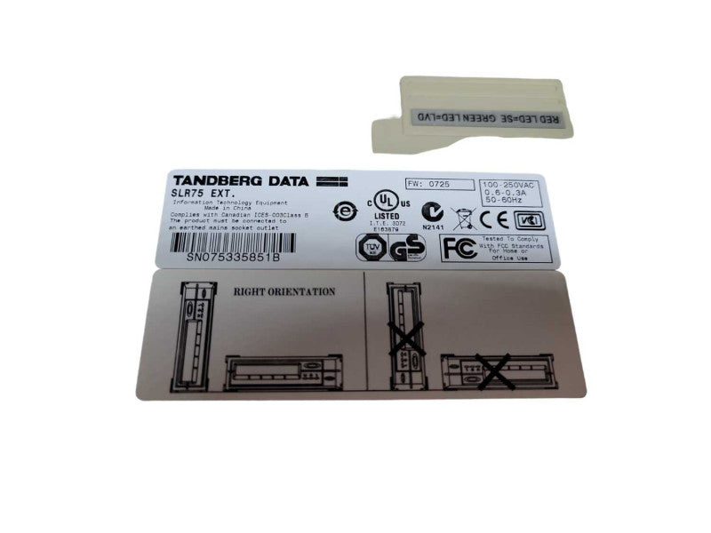 TANDBERG SLR75-EXT 38/75GB SCSI LVD SLR75 %