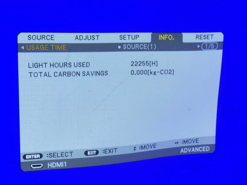 NEC NP-P502HL 5000 ANSI Lumen DLP Large Venue Projector 1080P 22255 Hrs _