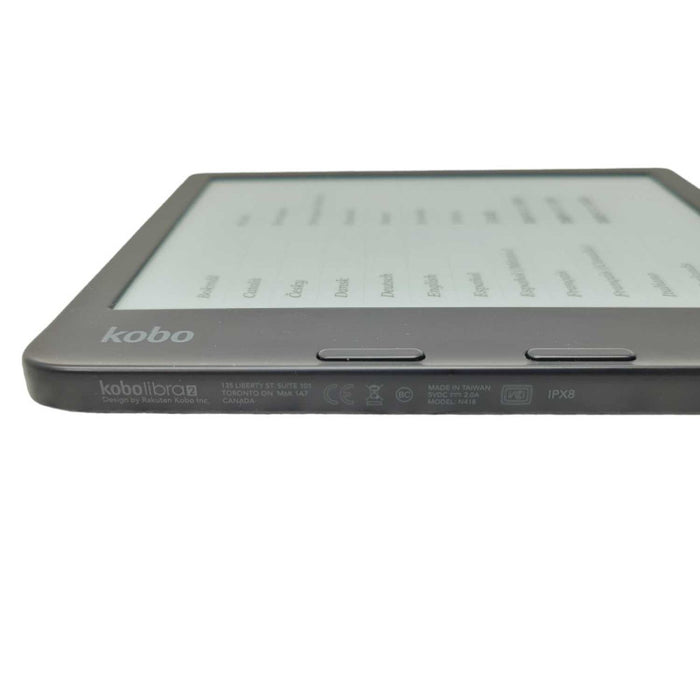 Kobo Libra 2 eReader N418 Black with Blue Case -