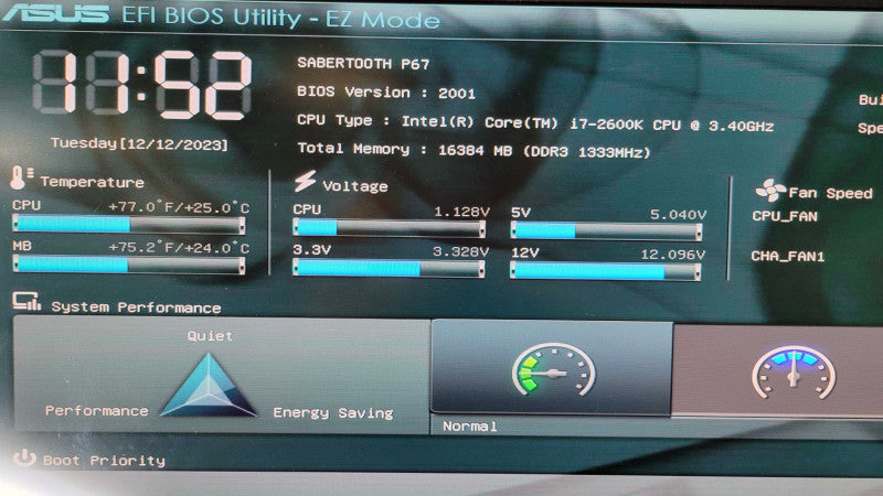 Core i7-2600K @ 3.4Ghz | ASUS SABERTOOTH P67 | 16GB RAM | CoolerMaster V6GT %