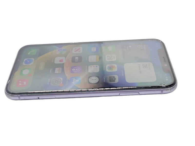 Apple iPhone 11 128GB UNLOCKED Cracked Screen and Back, READ _