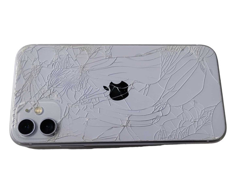 Apple iPhone 11 128GB UNLOCKED Cracked Screen and Back, READ _