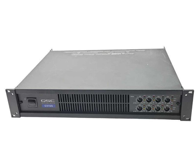 QSC CX168 8-Ch Pro Amplifier Rackmount Parts/Repair, READ _