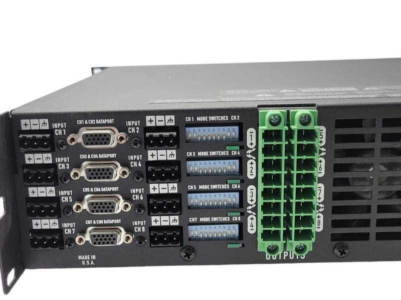 QSC CX168 8-Ch Pro Amplifier Rackmount Parts/Repair, READ _
