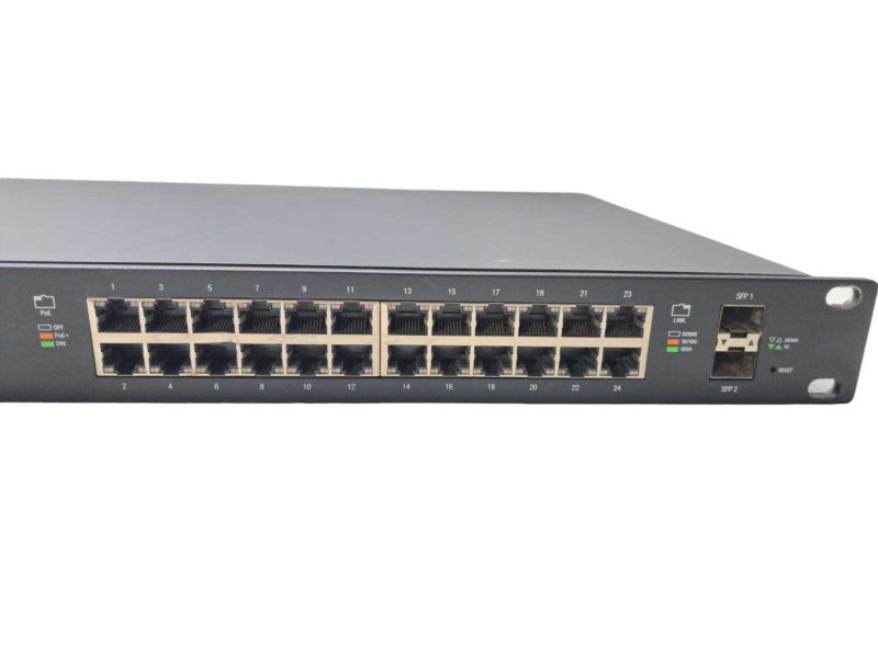 Ubiquiti EdgeSwitch ES-24-250W 24-Port Managed PoE Gigabit Switch *READ* )