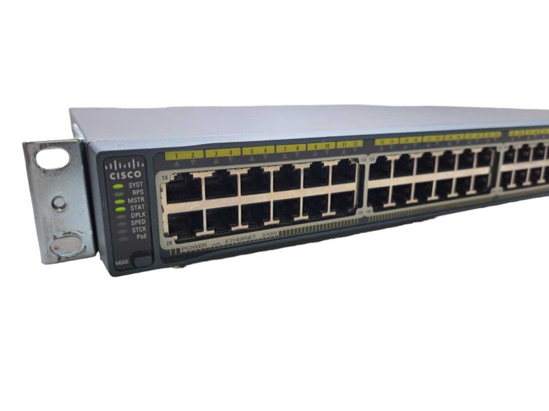 Cisco WS-C2960S-48LPS-L | 48-Port Gigabit PoE+ Managed Switch w/ Stack )