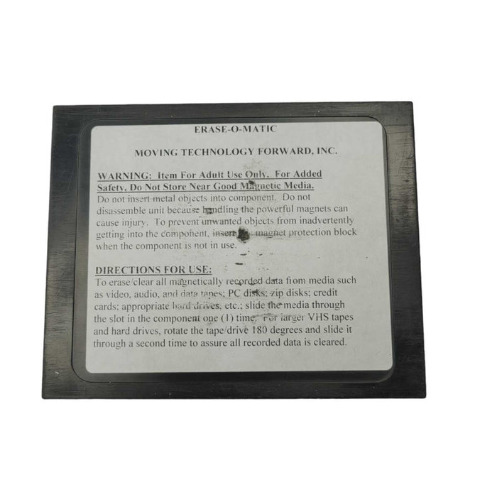 Vintage Erase-O-Matic Magnetic media Degausser  -