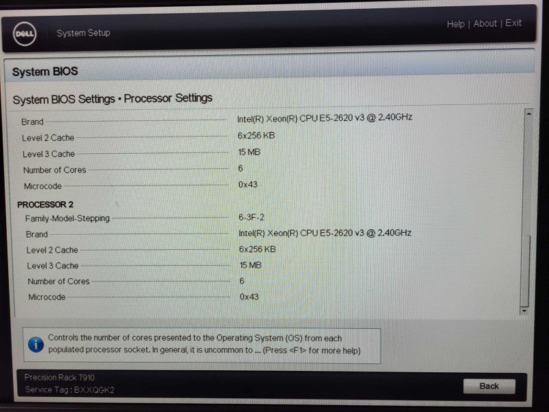 Dell Precision 7910 2x Xeon E5-2620 v3 @ 2.4GHz 32GB ECC DDR4 1x PSU 2.5\\" $