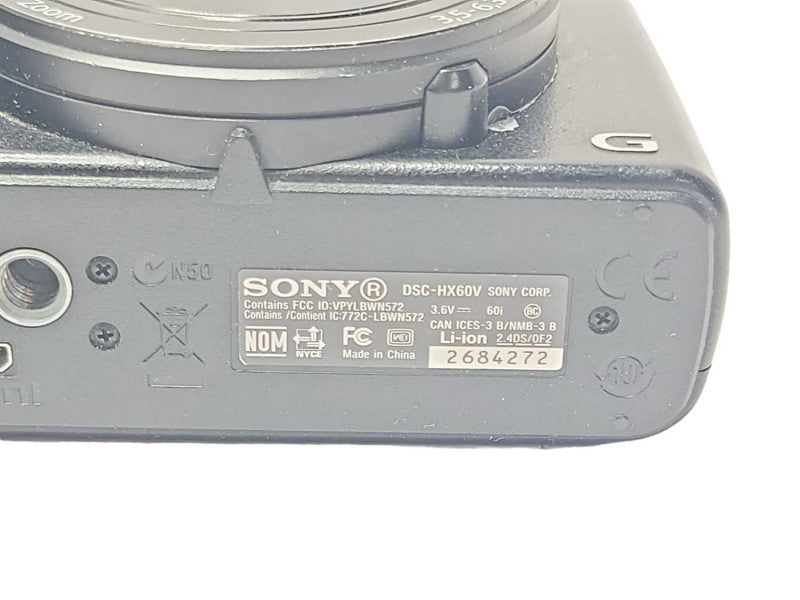 Sony Cyber-Shot Dsc-Hx60V Compact Digital Camera, No Battery/SD Card, READ _