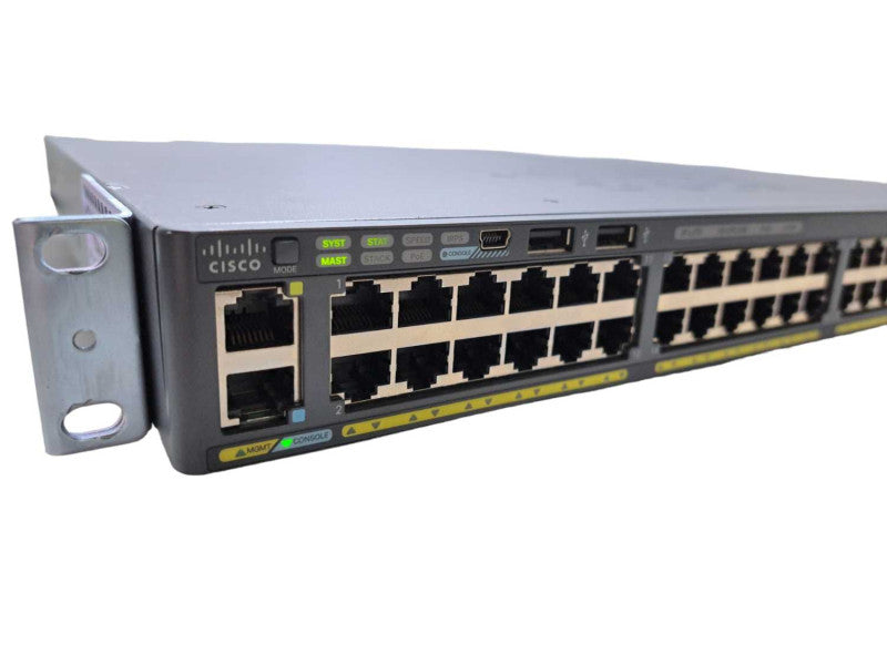 Cisco WS-C2960XR-48LPS-I | 48 Port GigE PoE+ 370W 4x SFP Network Switch )