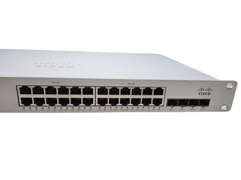Cisco Meraki MS220-24P | 24-Port Gigabit PoE Switch | 4x SFP | Unclaimed )