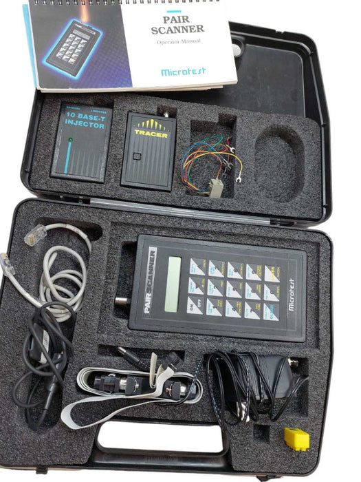 Microtest Pair Scanner with 10-Base -T-Injector & Tracer with case  =