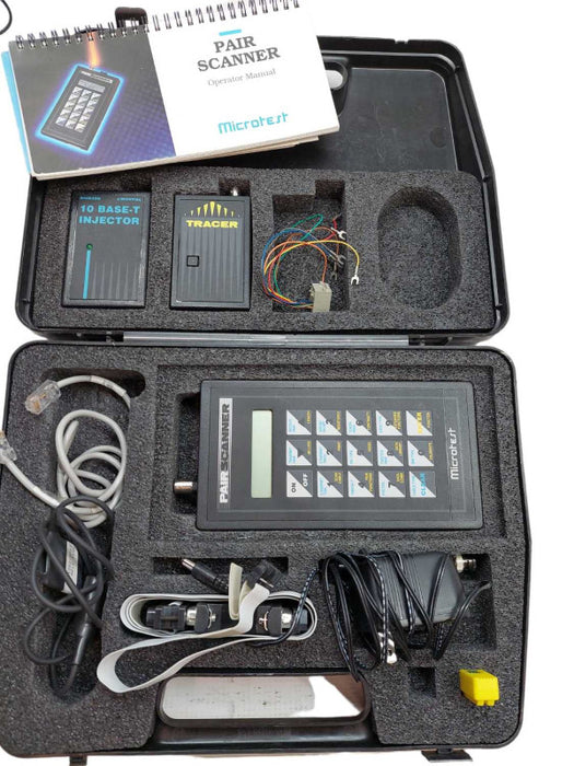 Microtest Pair Scanner with 10-Base -T-Injector & Tracer with case  =