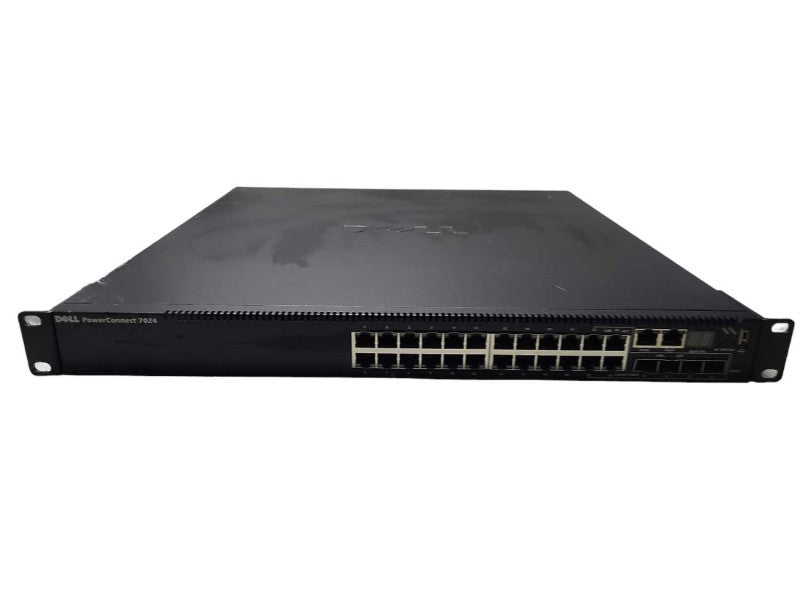 Dell PowerConnect 7024 24 + 2 x SPF+ Port Gigabit Ethernet Switch w/Rack Ears Q$