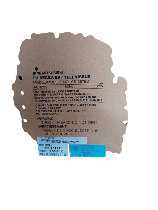 Mitsubishi CRT Tv 25\\" Model: CS-2578C =