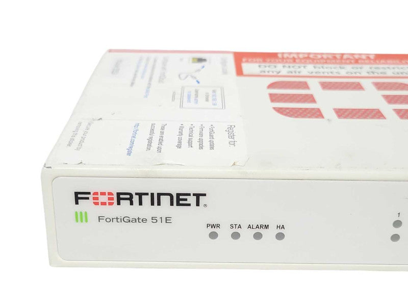 Fortinet Fotigate FG-51E Network Security/Firewall Appliance, READ _