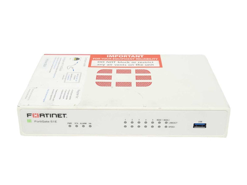 Fortinet Fotigate FG-51E Network Security/Firewall Appliance, READ _