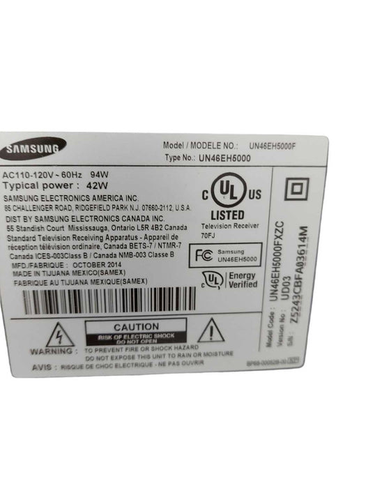 Samsung 46\\" LCD TV Model: UN46EH5000 â