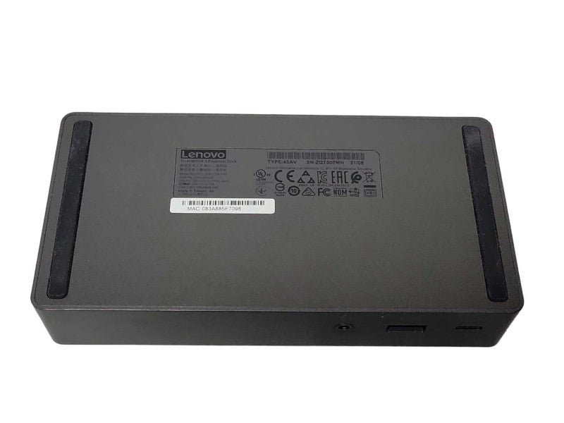 Lenovo ThinkPad Thunderbolt 3 Dock Essential Docking Station 40AV DK1913 _