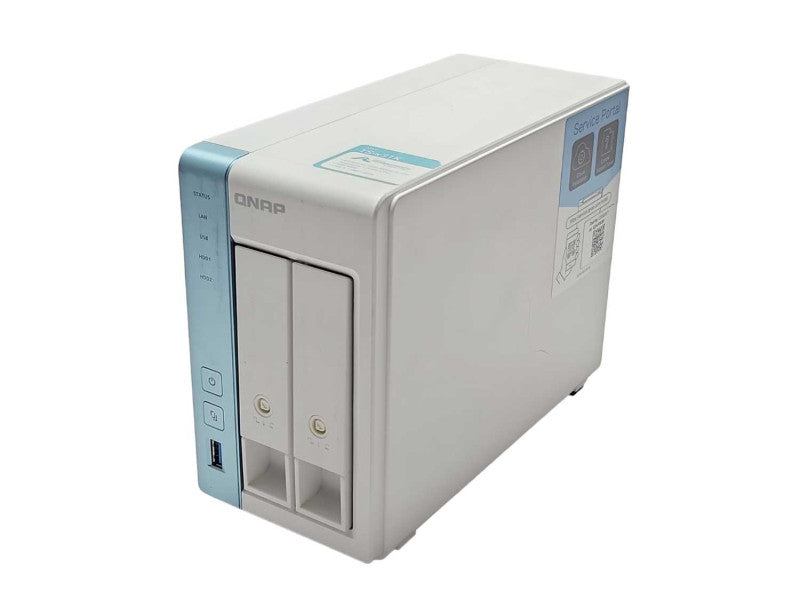 QNAP TS-231K 2-Bay NAS High-Performance NAS with 1x 2TB HDD, No Power adapter _