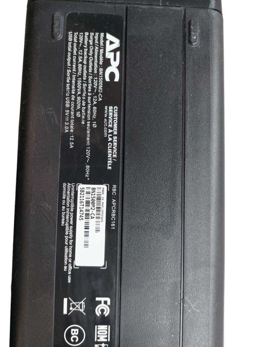 APC Back-UPS 1500 Model: BN1500M2-CA â