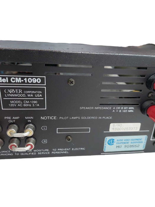 Carver Sonic Holography Integrated Amplifier Model: CM-1090 â