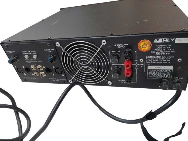 Ashly Stereo MOS FET Power Amplifier Model: FET-2000M Qâ