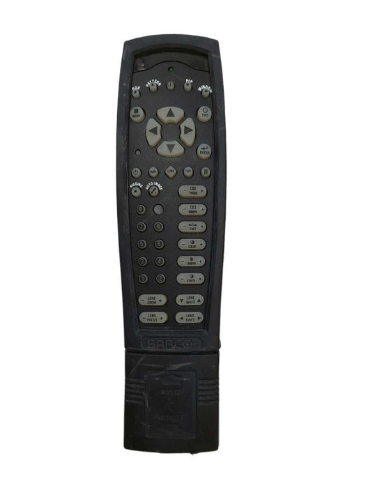 Genuine OEM BARCO Projector Remote Control Handheld Black w audio insert  â