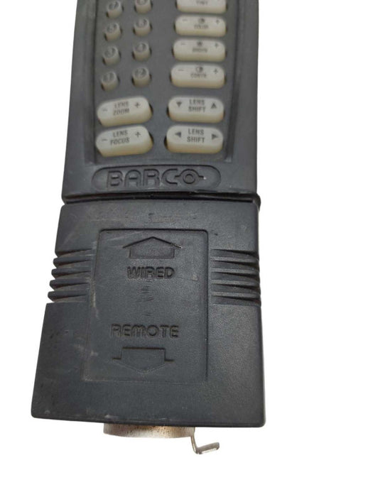 Genuine OEM BARCO Projector Remote Control Handheld Black w audio insert  â