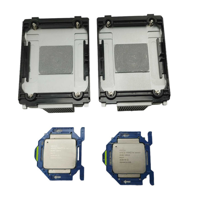pair of Intel Xeon E5-2623V3 @3.00Ghz with HP DL380 Gen 9 Heatsinks  -