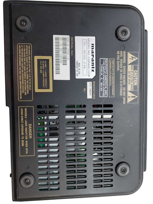 Marantz Professional HD/CD Recorder Model: CDR420 â