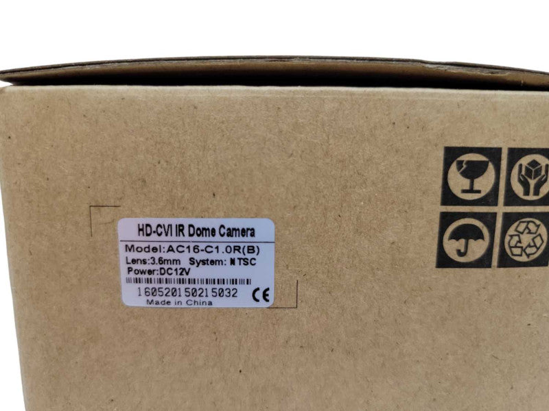 HD-CVI IR DomeCamera (AC16-C1.0R(B)) 1280x720 BNC Connection Q%