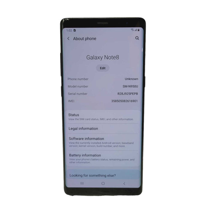 Samsung Galaxy Note8SM-N950U 64GB UNLOCKED  -